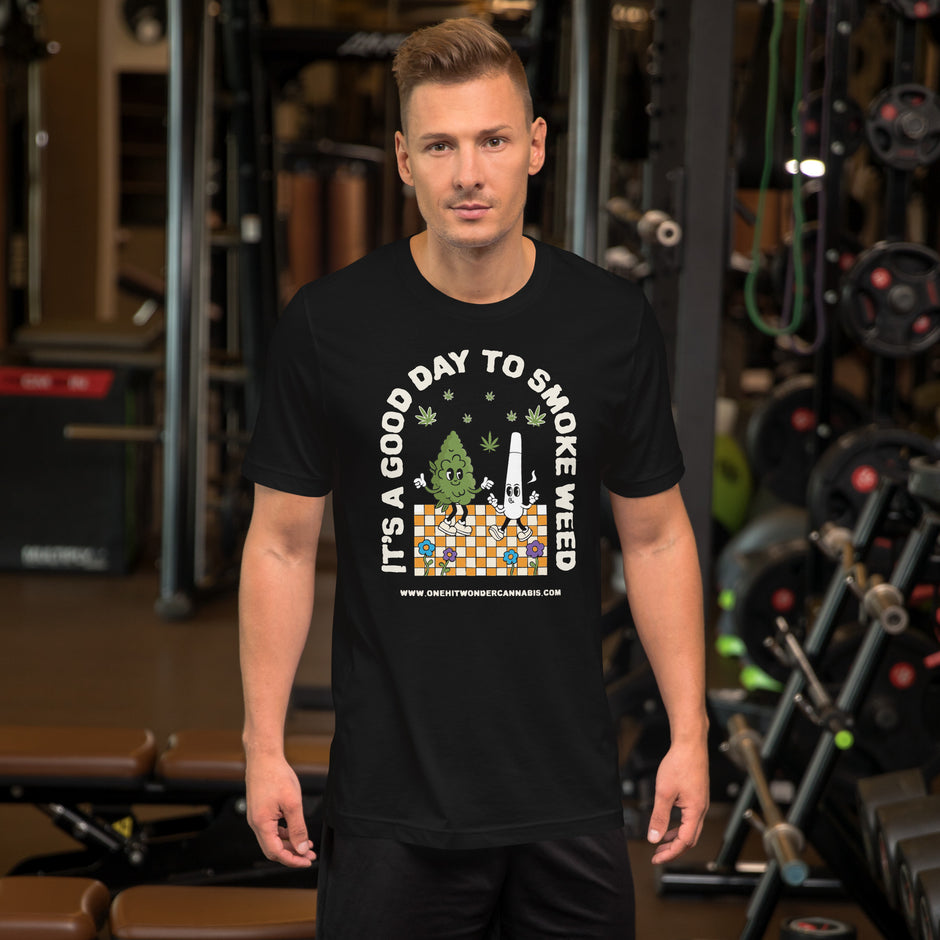 It's a Good Day Tee - Black, worn