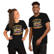 I Get Knocked Down Tee - Black, front, worn (couple)