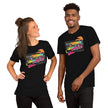 One Hit Wonder Silverdale Tee - Black, front, worn (couple)