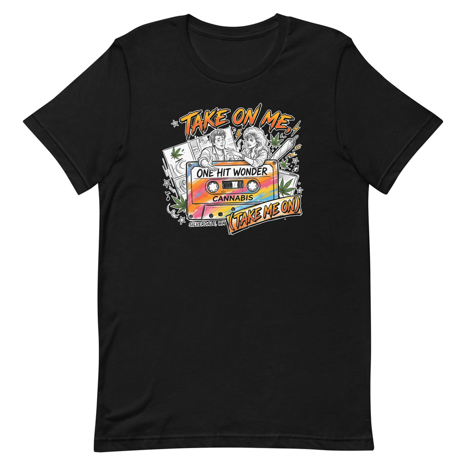 Take On Me Tee - Black, flat