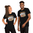 Take On Me Tee - Black, front, worn (couple)