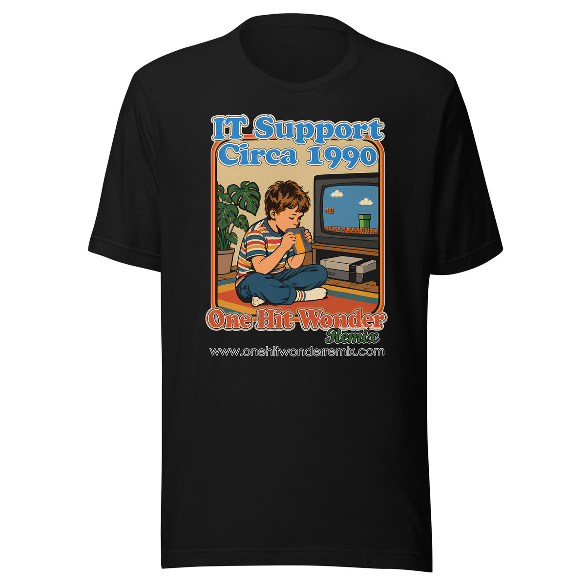 IT Support Circa 1990 Tee - Black