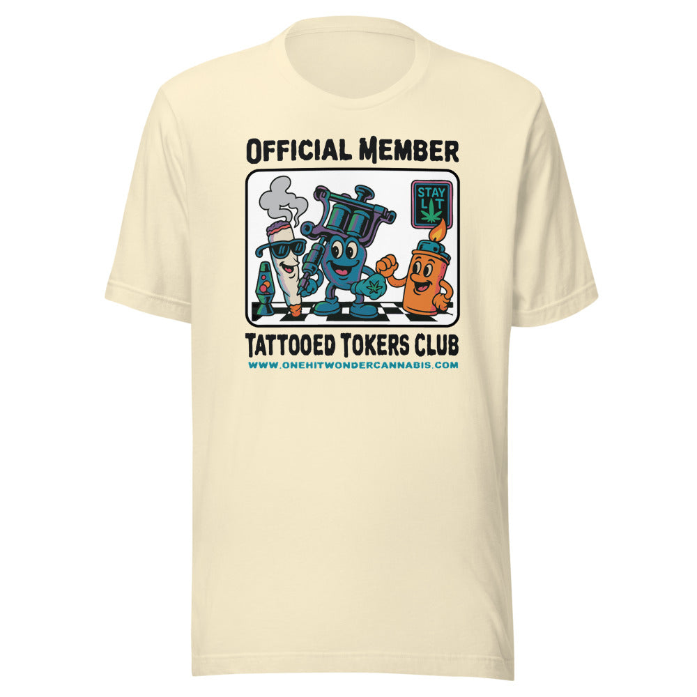 Tattooed Tokers Club Tee - Natural