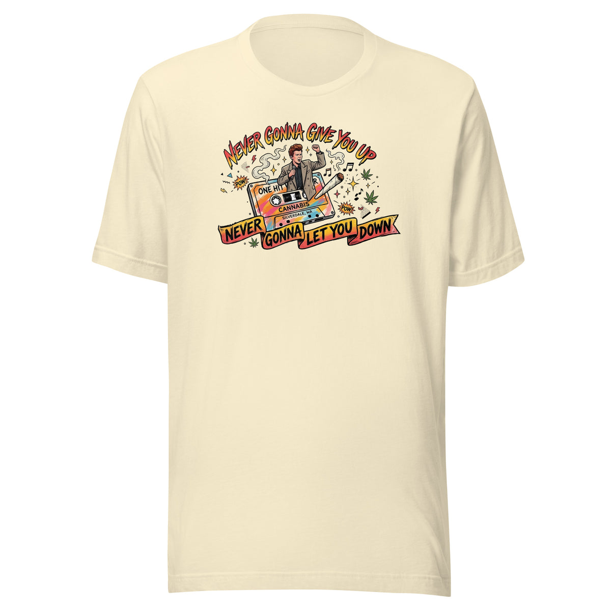 Never Gonna Give You Up Tee - Natural