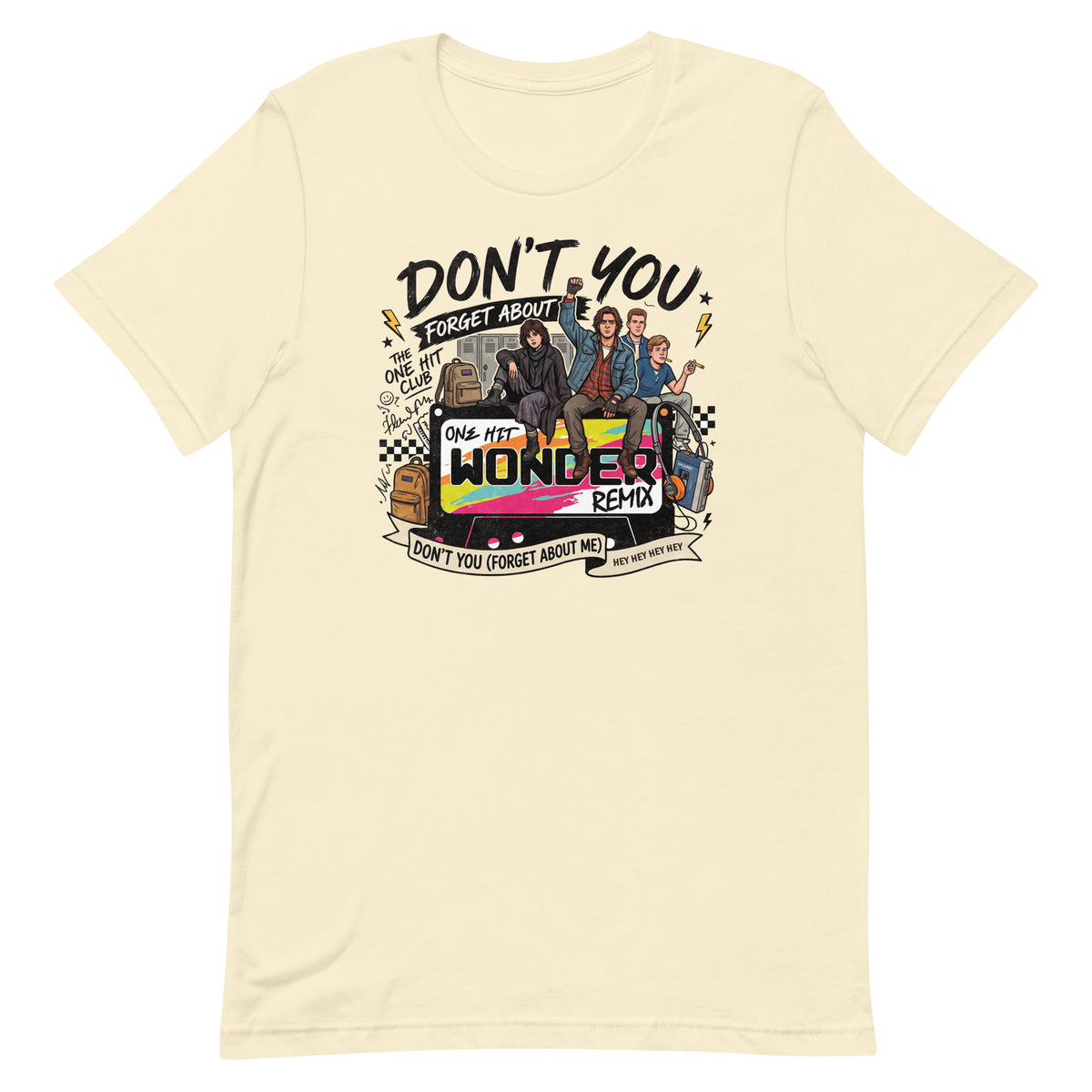 Don't You Forget About Me Tee - Natural, flat