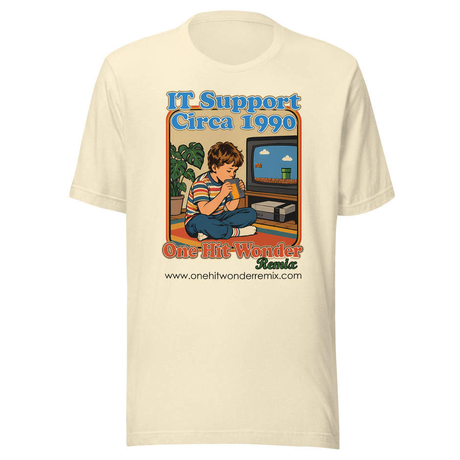 IT Support Circa 1990 Tee - Natural