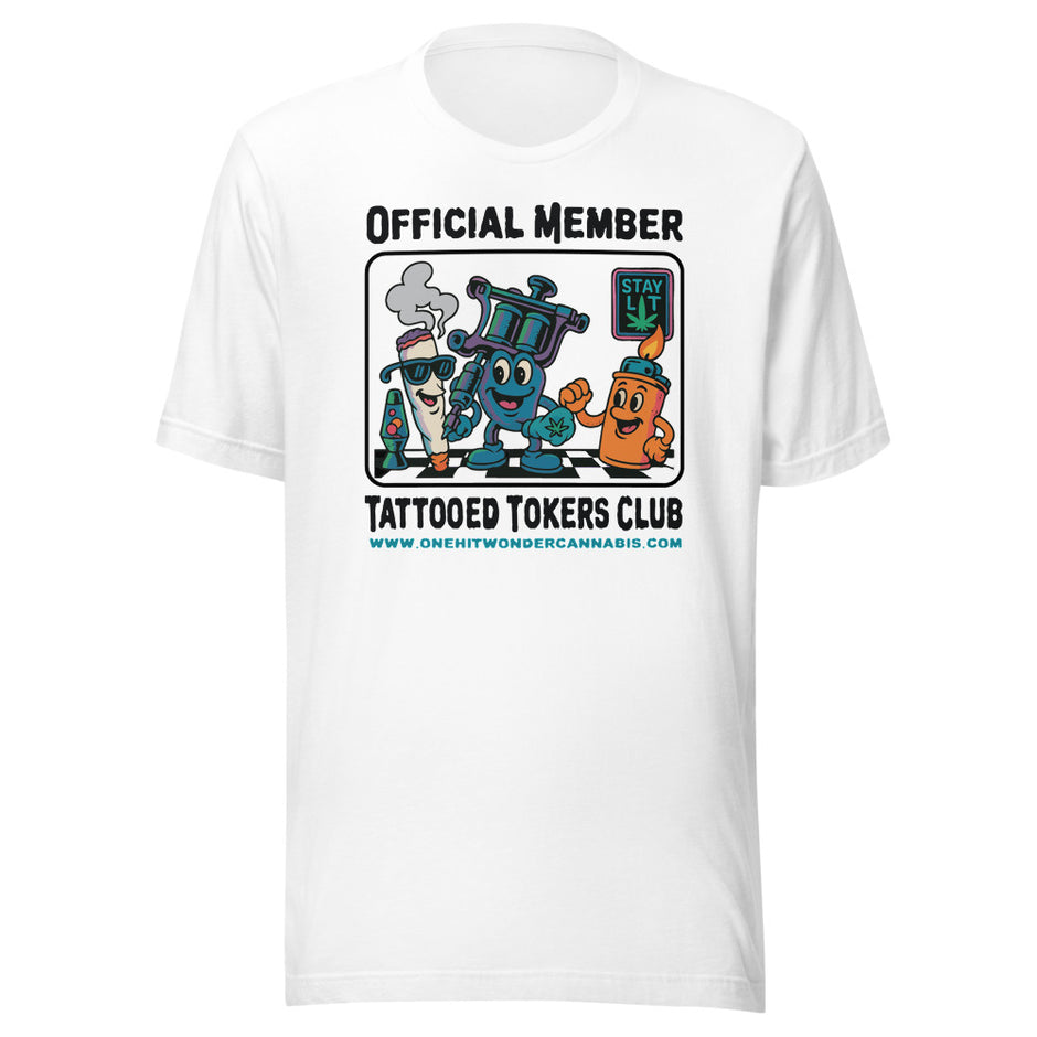 Tattooed Tokers Club Tee - White