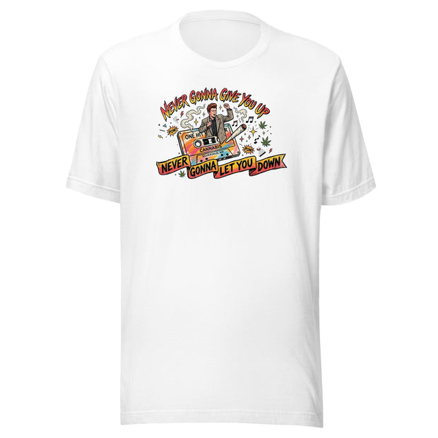 Never Gonna Give You Up Tee - White