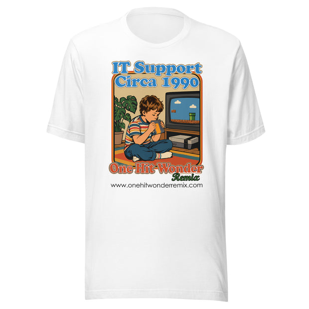 IT Support Circa 1990 Tee - White