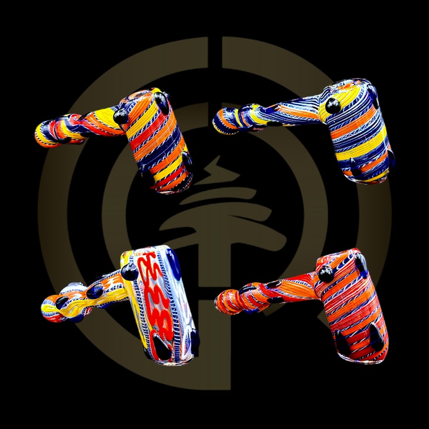 Glass Bubbler -  Water Fall (7")