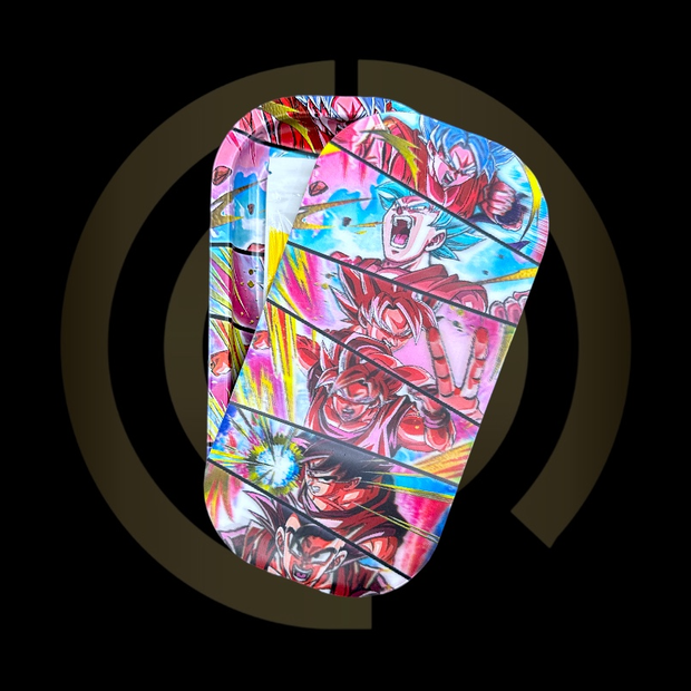 Slim Metal Rolling Tray w/ 3D Magnetic Lid - Hype Mode