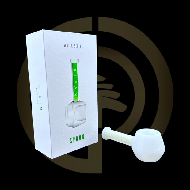 KLEAN Glass - White Series - Spoon (4")