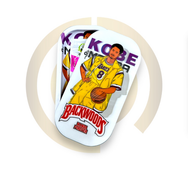 Slim Metal Rolling Tray w/ 3D Magnetic Lid - Young Mamba