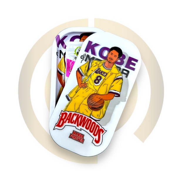 Slim Metal Rolling Tray w/ 3D Magnetic Lid - Young Mamba