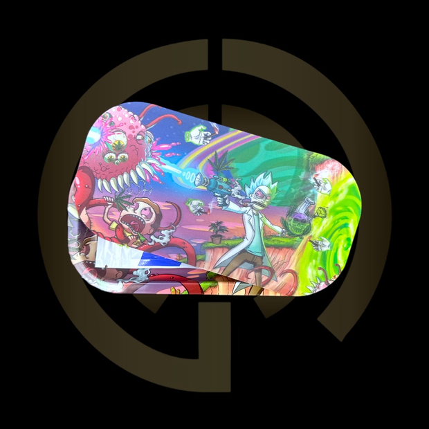 Slim Metal Rolling Tray w/ 3D Magnetic Lid - Zapp'd